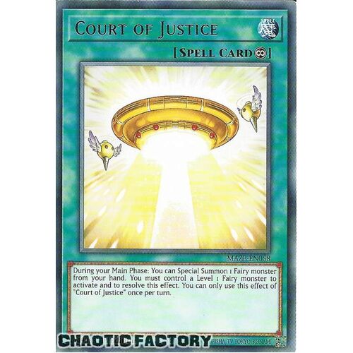 MAZE-EN058 Court of Justice Rare 1st Edition NM