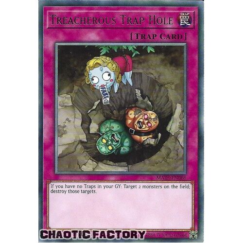 MAZE-EN066 Treacherous Trap Hole Rare 1st Edition NM