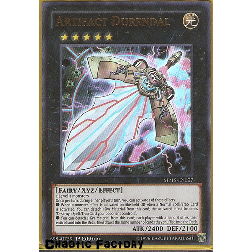 Artifact Durendal - MP15-EN027 - Ultra Rare 1st Edition NM