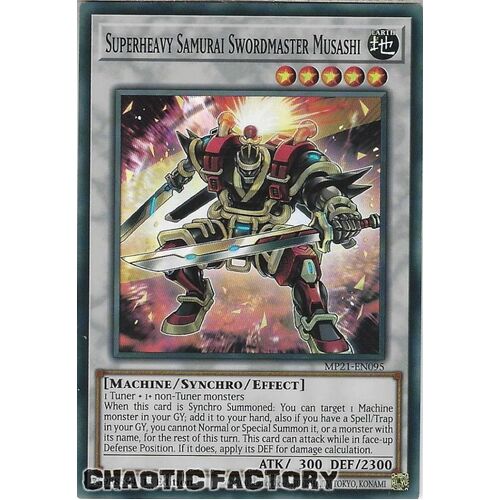 MP21-EN095 Superheavy Samurai Swordmaster Musashi Super Rare 1st Edition NM