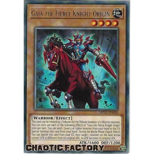 MP21-EN096 Gaia the Fierce Knight Origin Rare 1st Edition NM