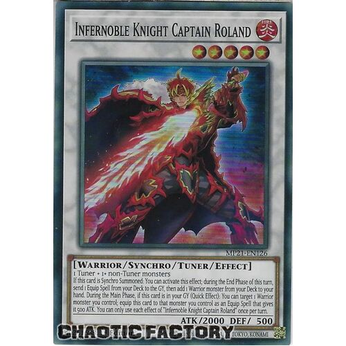 MP21-EN126 Infernoble Knight Captain Roland Super Rare 1st Edition NM