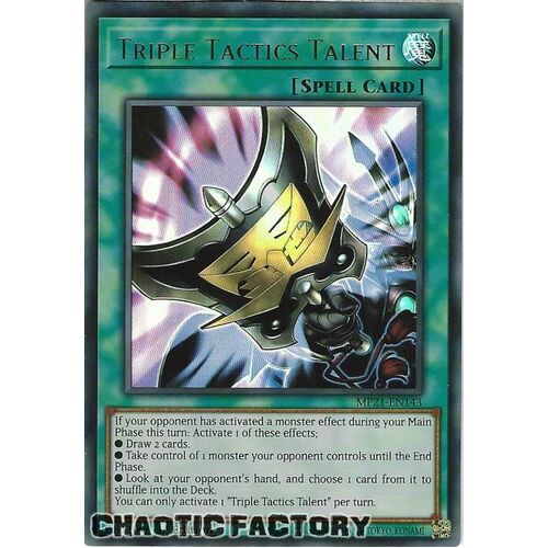 MP21-EN143 Triple Tactics Talent Ultra Rare 1st Edition NM