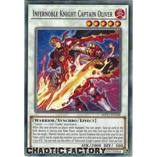 MP21-EN188 Infernoble Knight Captain Oliver Common 1st Edition NM