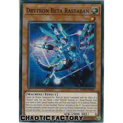 MP21-EN237 Drytron Beta Rastaban Super Rare 1st Edition NM