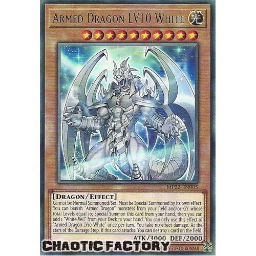 MP22-EN005 Armed Dragon LV10 White Rare 1st Edition NM