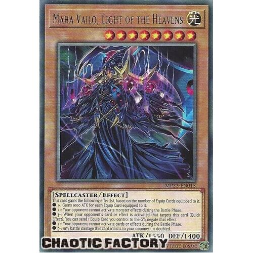 MP22-EN013 Maha Vailo, Light of the Heavens Rare 1st Edition NM