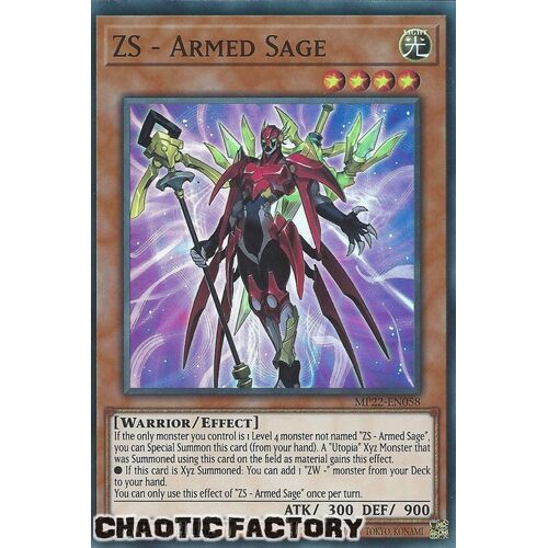 MP22-EN058 ZS - Armed Sage Super Rare 1st Edition NM