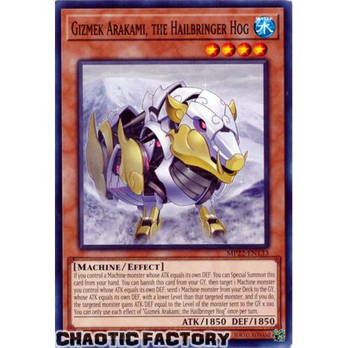 MP22-EN133 Gizmek Arakami, the Hailbringer Hog Common 1st Edition NM