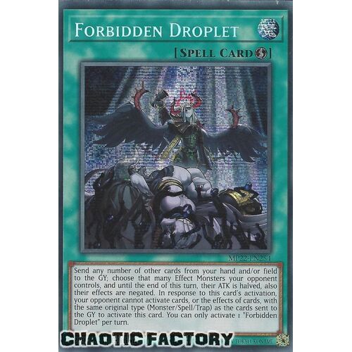 MP22-EN254 Forbidden Droplet Prismatic Secret Rare 1st Edition NM