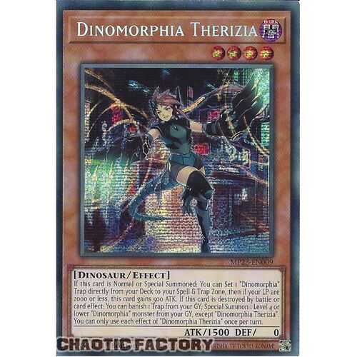 MP23-EN009 Dinomorphia Therizia Prismatic Secret Rare 1st Edition NM