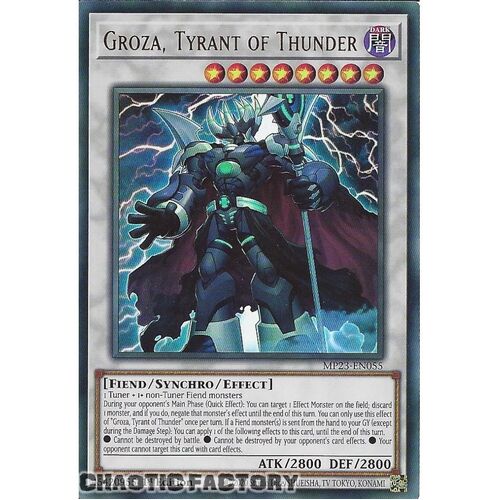 MP23-EN055 Groza, Tyrant of Thunder Ultra Rare 1st Edition NM