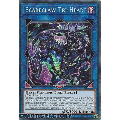 MP23-EN088 Scareclaw Tri-Heart Prismatic Secret Rare 1st Edition NM