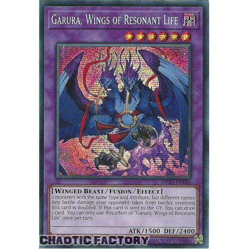 MP23-EN148 Garura, Wings of Resonant Life Prismatic Secret Rare 1st Edition NM