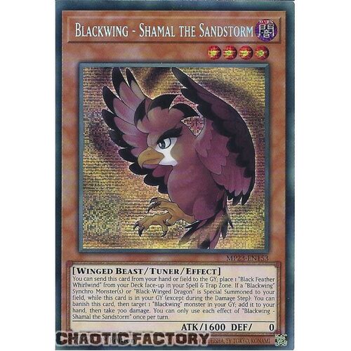 MP23-EN153 Blackwing - Shamal the Sandstorm Prismatic Secret Rare 1st Edition NM