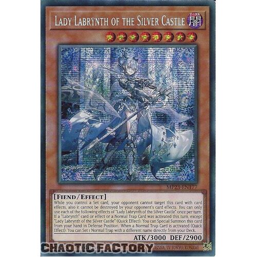 MP23-EN177 Lady Labrynth of the Silver Castle Prismatic Secret Rare 1st Edition NM