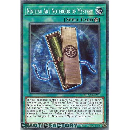 MP23-EN201 Ninjitsu Art Notebook of Mystery Common 1st Edition NM