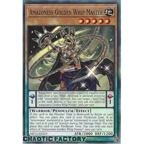 MP23-EN219 Amazoness Golden Whip Master Common 1st Edition NM