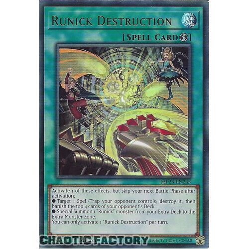 MP23-EN243 Runick Destruction Ultra Rare 1st Edition NM