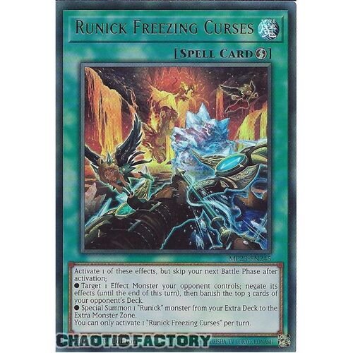 MP23-EN245 Runick Freezing Curses Ultra Rare 1st Edition NM