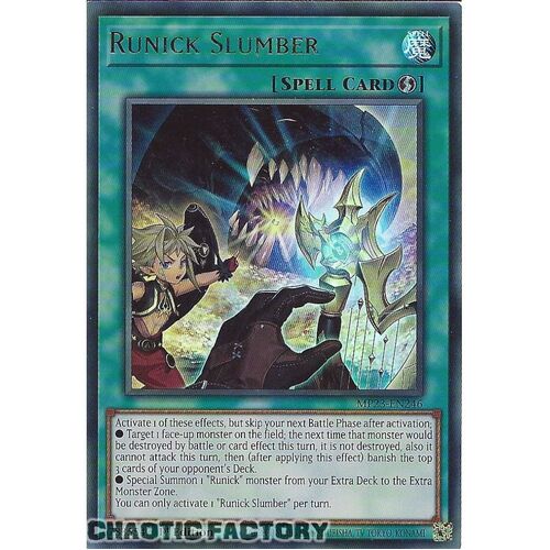 MP23-EN246 Runick Slumber Ultra Rare 1st Edition NM