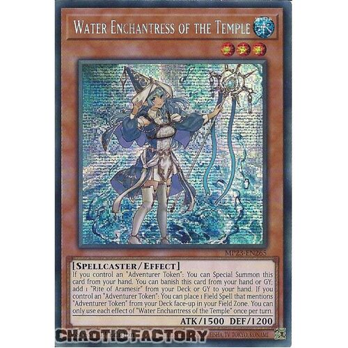 MP23-EN265 Water Enchantress of the Temple Prismatic Secret Rare 1st Edition NM