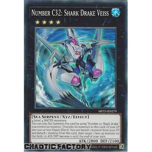 MP23-EN279 Number C32: Shark Drake Veiss Super Rare 1st Edition NM