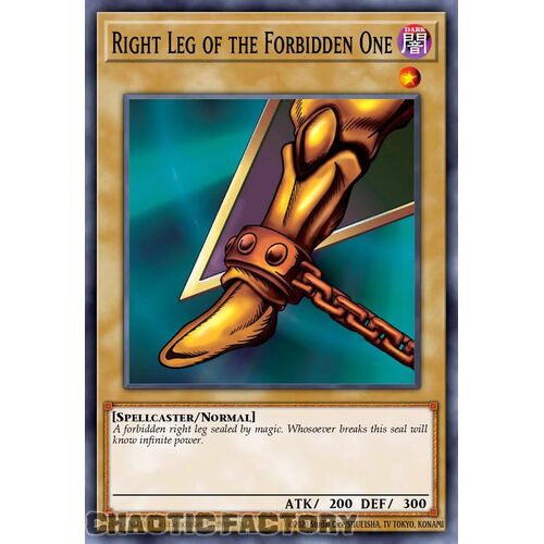 MP24-EN002 Right Leg of the Forbidden One Quarter Century Secret Rare 1st Edition NM