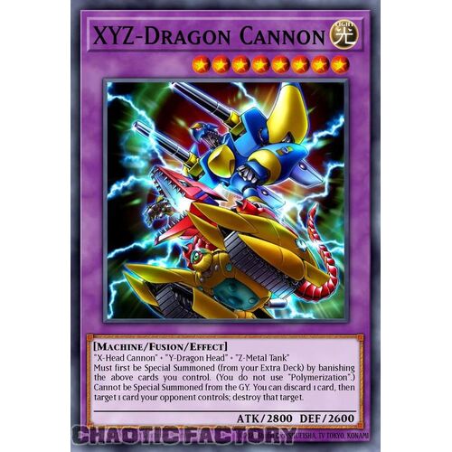 MP24-EN011 XYZ-Dragon Cannon (alternate artwork) Quarter Century Secret Rare 1st Edition NM