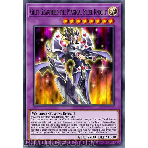 MP24-EN016 Gilti-Gearfried the Magical Steel Knight Quarter Century Secret Rare 1st Edition NM