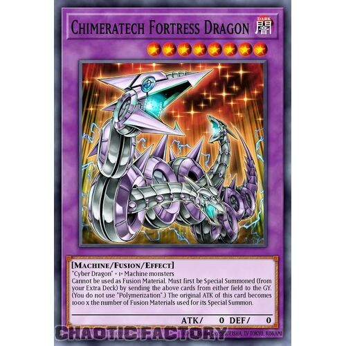 MP24-EN022 Chimeratech Fortress Dragon Quarter Century Secret Rare 1st Edition NM