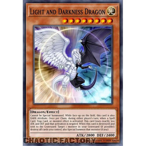 MP24-EN024 Light and Darkness Dragon Quarter Century Secret Rare 1st Edition NM