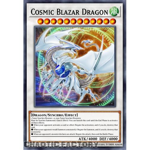 MP24-EN029 Cosmic Blazar Dragon Quarter Century Secret Rare 1st Edition NM