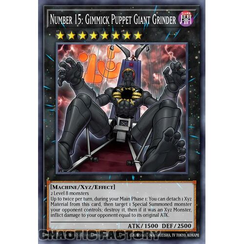 MP24-EN032 Number 15: Gimmick Puppet Giant Grinder Quarter Century Secret Rare 1st Edition NM