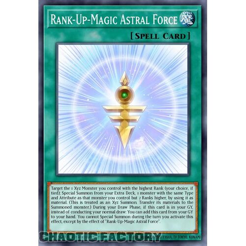 MP24-EN035 Rank-Up-Magic Astral Force Quarter Century Secret Rare 1st Edition NM