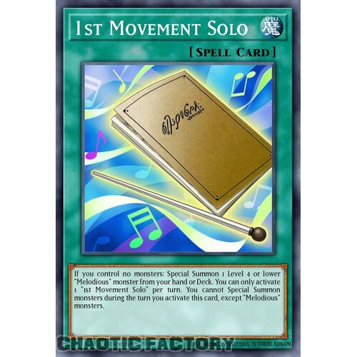 MP24-EN038 1st Movement Solo Quarter Century Secret Rare 1st Edition NM