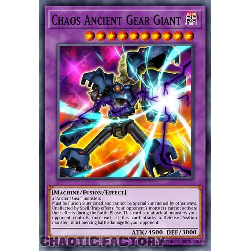 MP24-EN042 Chaos Ancient Gear Giant Quarter Century Secret Rare 1st Edition NM