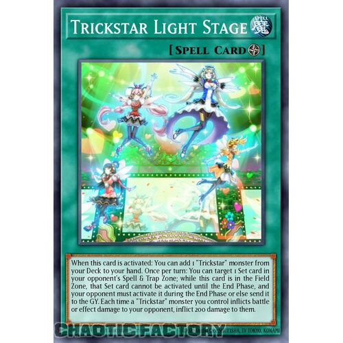 MP24-EN046 Trickstar Light Stage Quarter Century Secret Rare 1st Edition NM