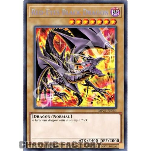 MP24-EN054 Red-Eyes Black Dragon (alternate artwork) Prismatic Secret Rare 1st Edition NM