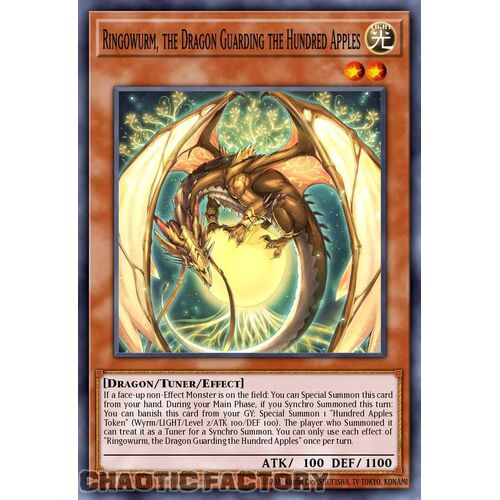 MP24-EN080 Ringowurm, the Dragon Guarding the Hundred Apples Prismatic Secret Rare 1st Edition NM