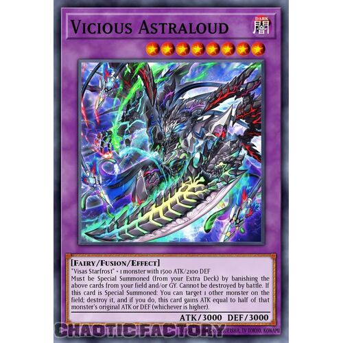 MP24-EN083 Vicious Astraloud Prismatic Secret Rare 1st Edition NM