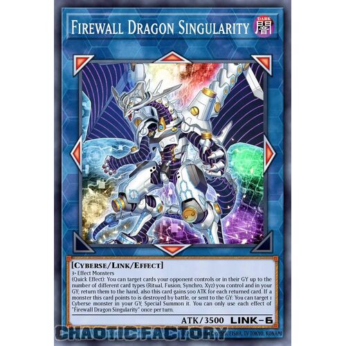 MP24-EN087 Firewall Dragon Singularity Prismatic Secret Rare 1st Edition NM