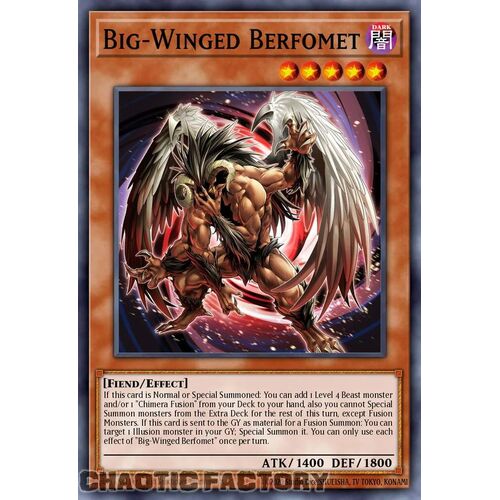 MP24-EN092 Big-Winged Berfomet Prismatic Secret Rare 1st Edition NM