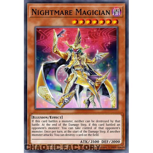 MP24-EN093 Nightmare Magician Prismatic Secret Rare 1st Edition NM