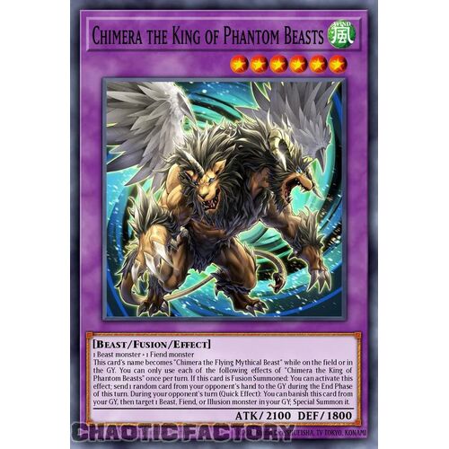 MP24-EN095 Chimera the King of Phantom Beasts Prismatic Secret Rare 1st Edition NM