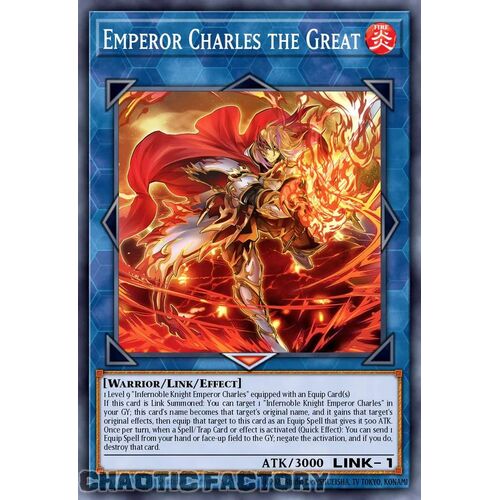 MP24-EN100 Emperor Charles the Great Prismatic Secret Rare 1st Edition NM