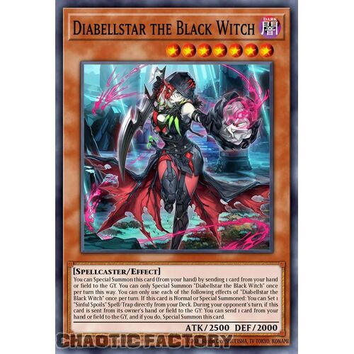 MP24-EN109 Diabellstar the Black Witch Prismatic Secret Rare 1st Edition NM