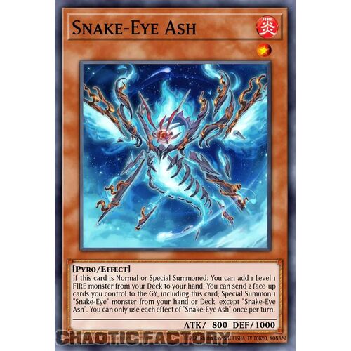 MP24-EN110 Snake-Eye Ash Prismatic Secret Rare 1st Edition NM