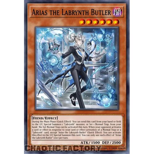 MP24-EN116 Arias the Labrynth Butler Prismatic Secret Rare 1st Edition NM