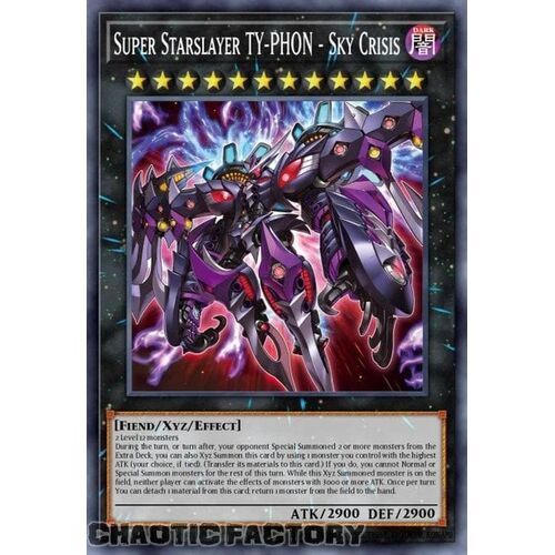 MP24-EN119 Super Starslayer TY-PHON - Sky Crisis Prismatic Secret Rare 1st Edition NM